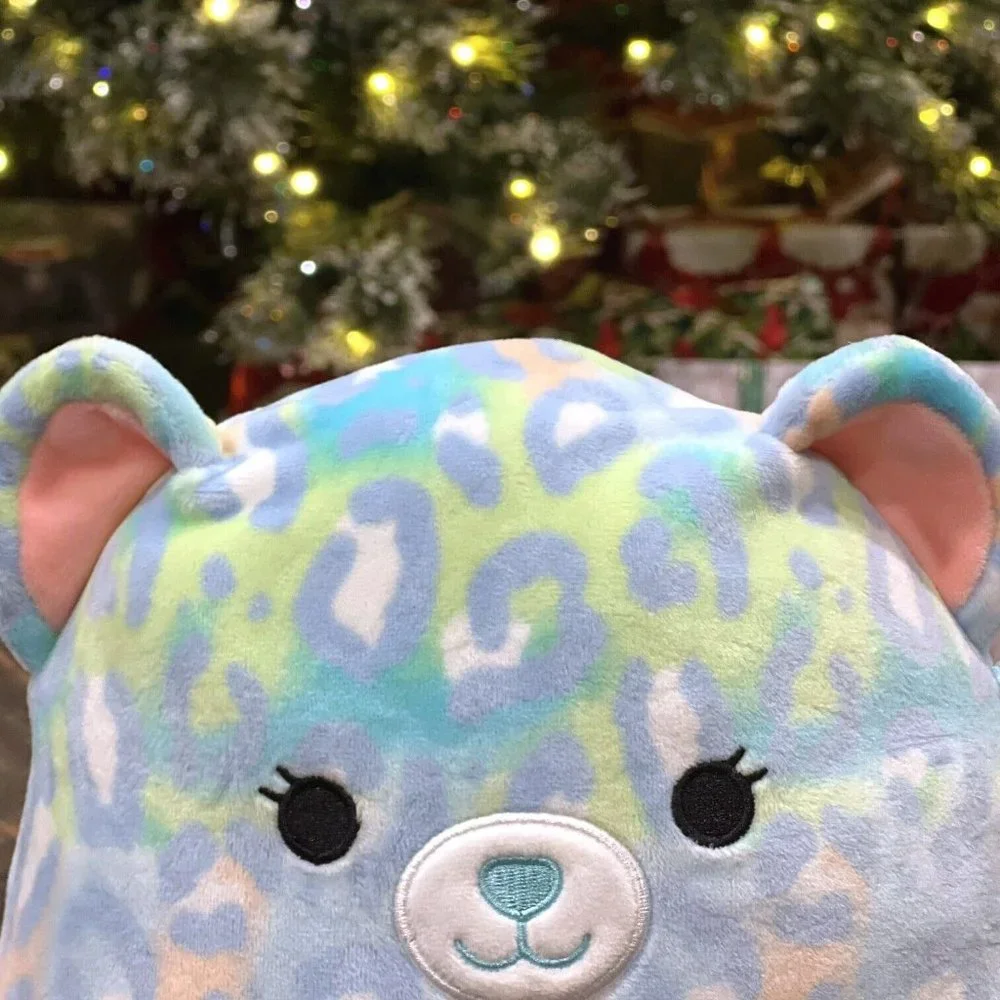 Squishmallows Lindsay the Leopard Cheetah 8” Colorful Kellytoy Plush NWT Kids - Picture 2 of 10